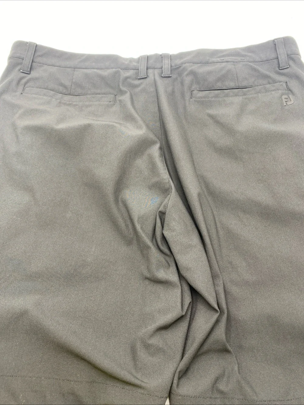 FootJoy Shorts Mens 38 Black Performance Golf Stretch Polyester 10 Inseam Casual